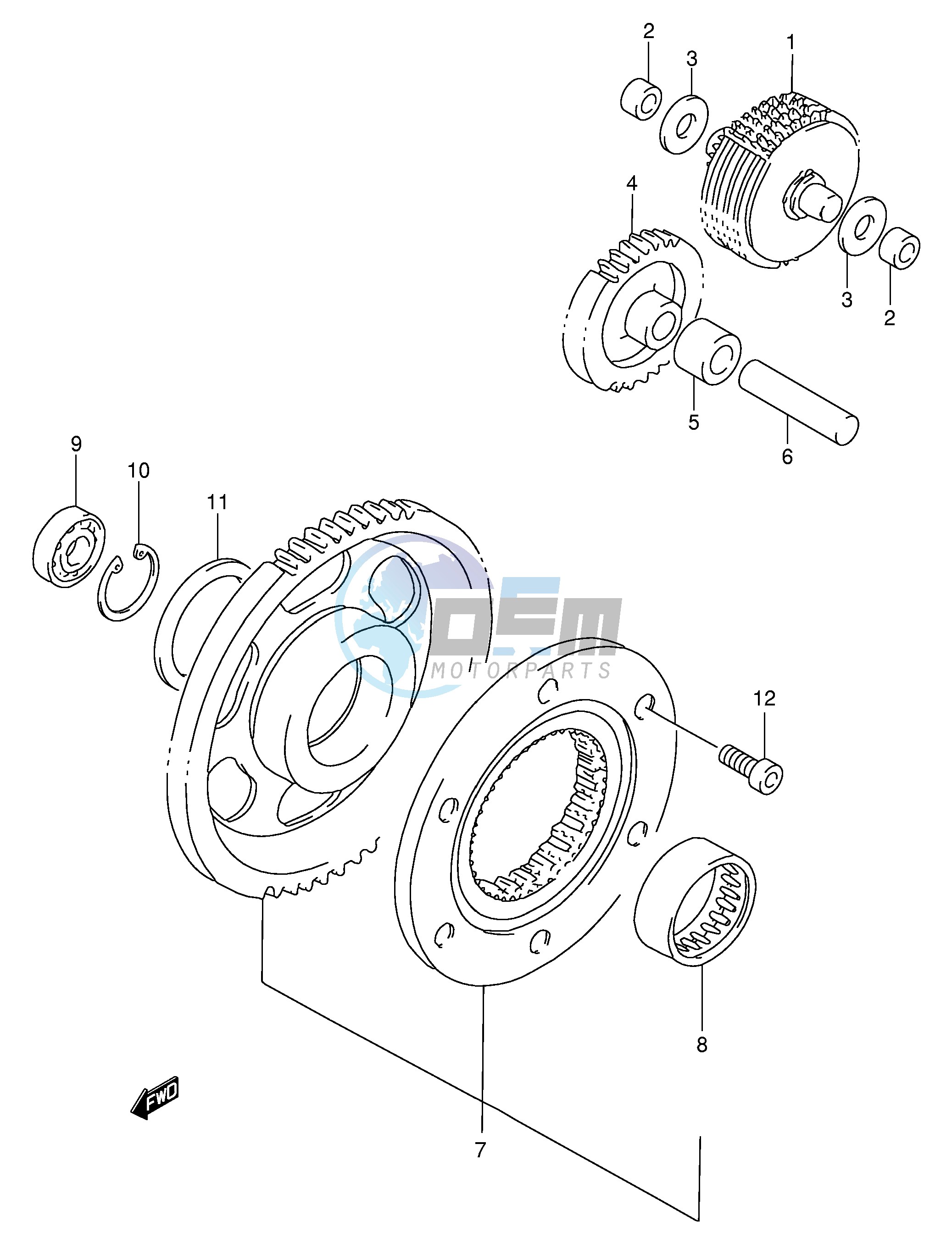 STARTER CLUTCH (MODEL W X)