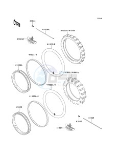 KDX 220 A [KDX220R] (A10-A12) [KDX220R] drawing WHEELS_TIRES