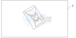 CBR600FS drawing TANK PAD HRC LOGO