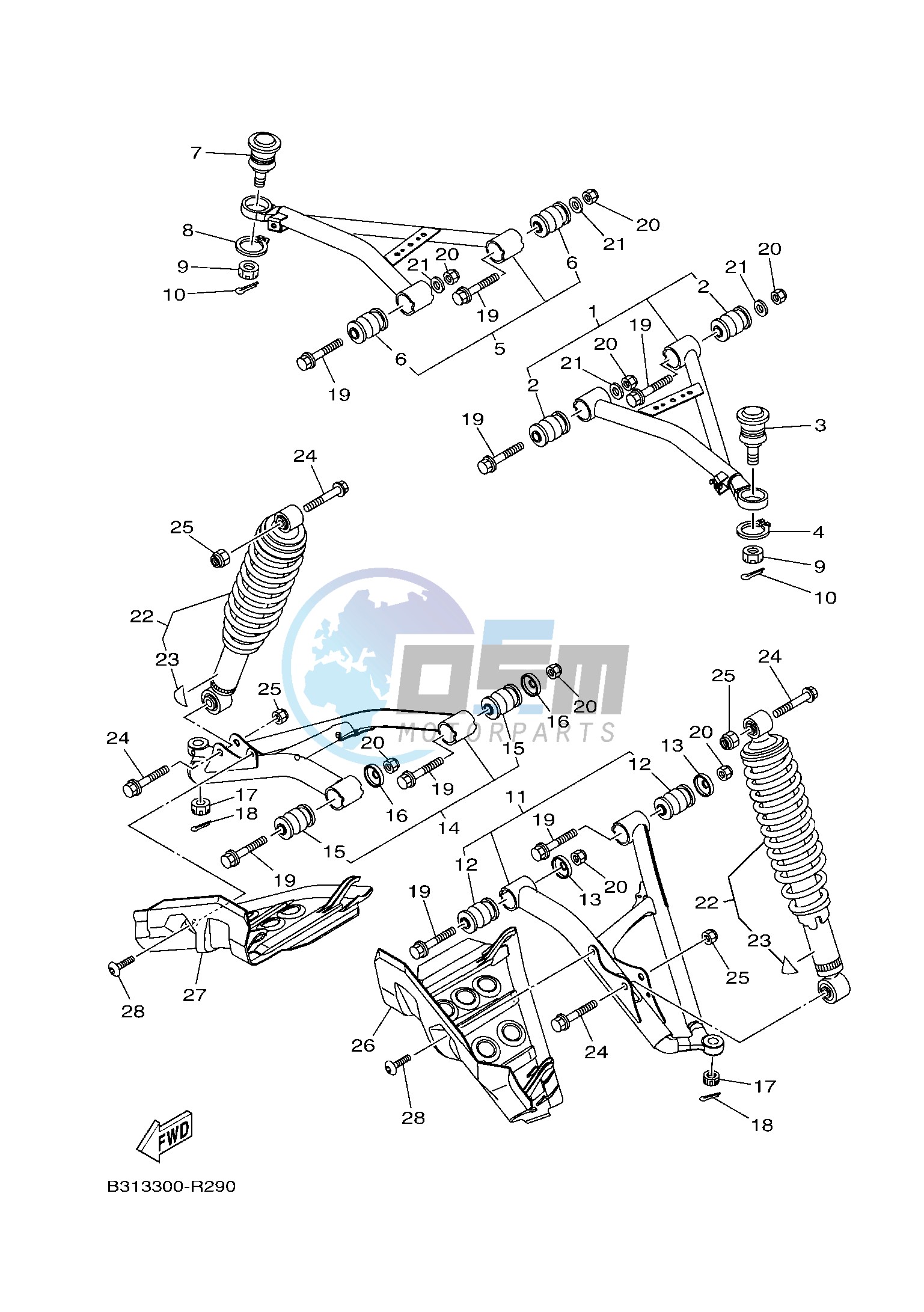 FRONT SUSPENSION & WHEEL