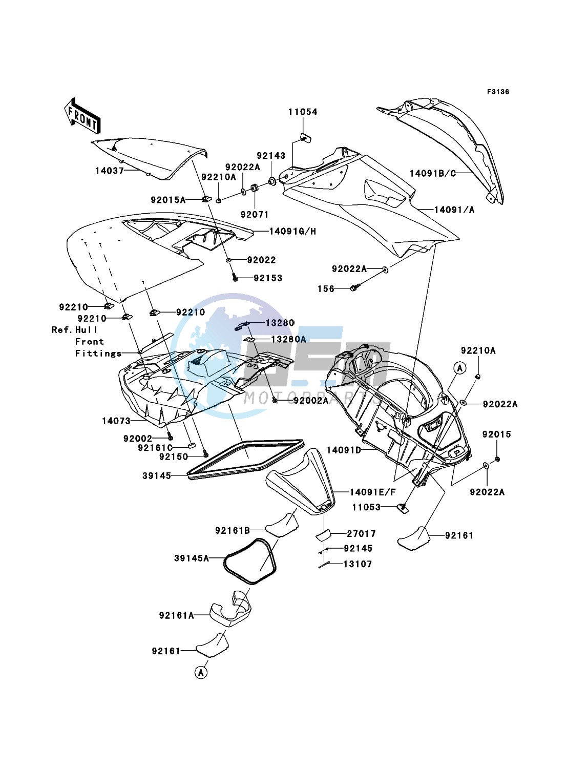 Hull Middle Fittings