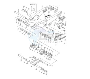 WR F 450 drawing REAR ARM