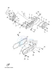 CW50 CW50LN 80 BOOSTER 13" NAKED (1WP6) drawing CRANKCASE