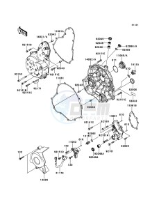 ER-6f ABS EX650B6F GB XX (EU ME A(FRICA) drawing Engine Cover(s)