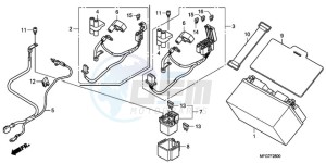 CB600F9 Spain - (SP) drawing BATTERY