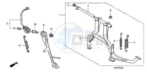 CB1300SA9 Australia - (U / ABS BCT MME TWO TY2) drawing STAND