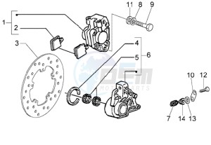 LX 150 USA drawing Disc brake caliper