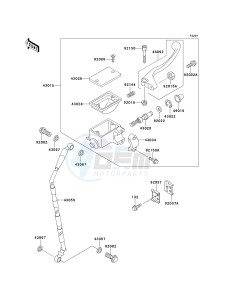 KDX 220 A [KDX220R] (A4-A8) [KDX220R] drawing FRONT MASTER CYLINDER