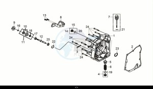 CRUISYM a 250 (LV25W2-EU) (M0) drawing R. CASE COVER COMP