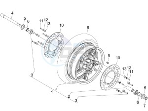 GP 800 Centenario drawing Front wheel