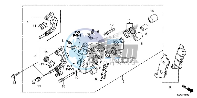 FRONT BRAKE CALIPER