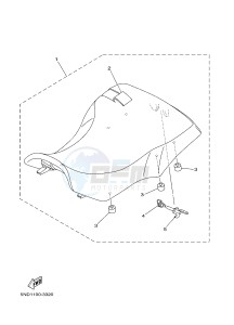 YFM450FWA GRIZZLY 450 IRS (BM81) drawing SEAT