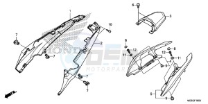 NC700SD NC700S Europe Direct - (ED) drawing SEAT COWL