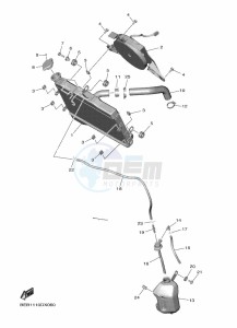 YZF690-U YZF-R7 (BJT1) drawing RADIATOR & HOSE