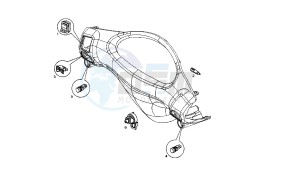 BOULEVARD - 50 CC 4T EU2 25 KM/H drawing HANDLE SWITCH