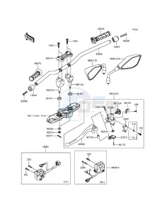 Z800 ZR800AGF FR GB XX (EU ME A(FRICA) drawing Handlebar