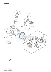 UH125 BURGMAN EU drawing THROTTLE BODY