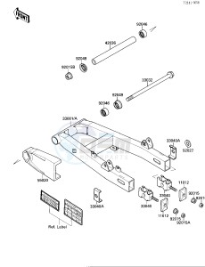 EL 250 B [ELIMINATOR[ (B2-B3) [ELIMINATOR drawing SWINGARM