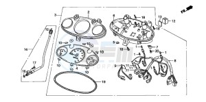 SZX50X X8R-X drawing SPEEDOMETER