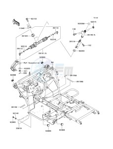 KAF 400 A [MULE 610 4X4] (A6F-AF) A6F drawing FRAME