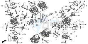 GL1500C drawing CARBURETOR (COMPONENT PARTS)