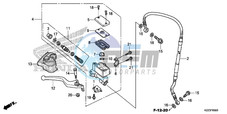 FRONT BRAKE MASTER CYLINDER