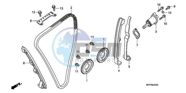 CAM CHAIN/TENSIONER