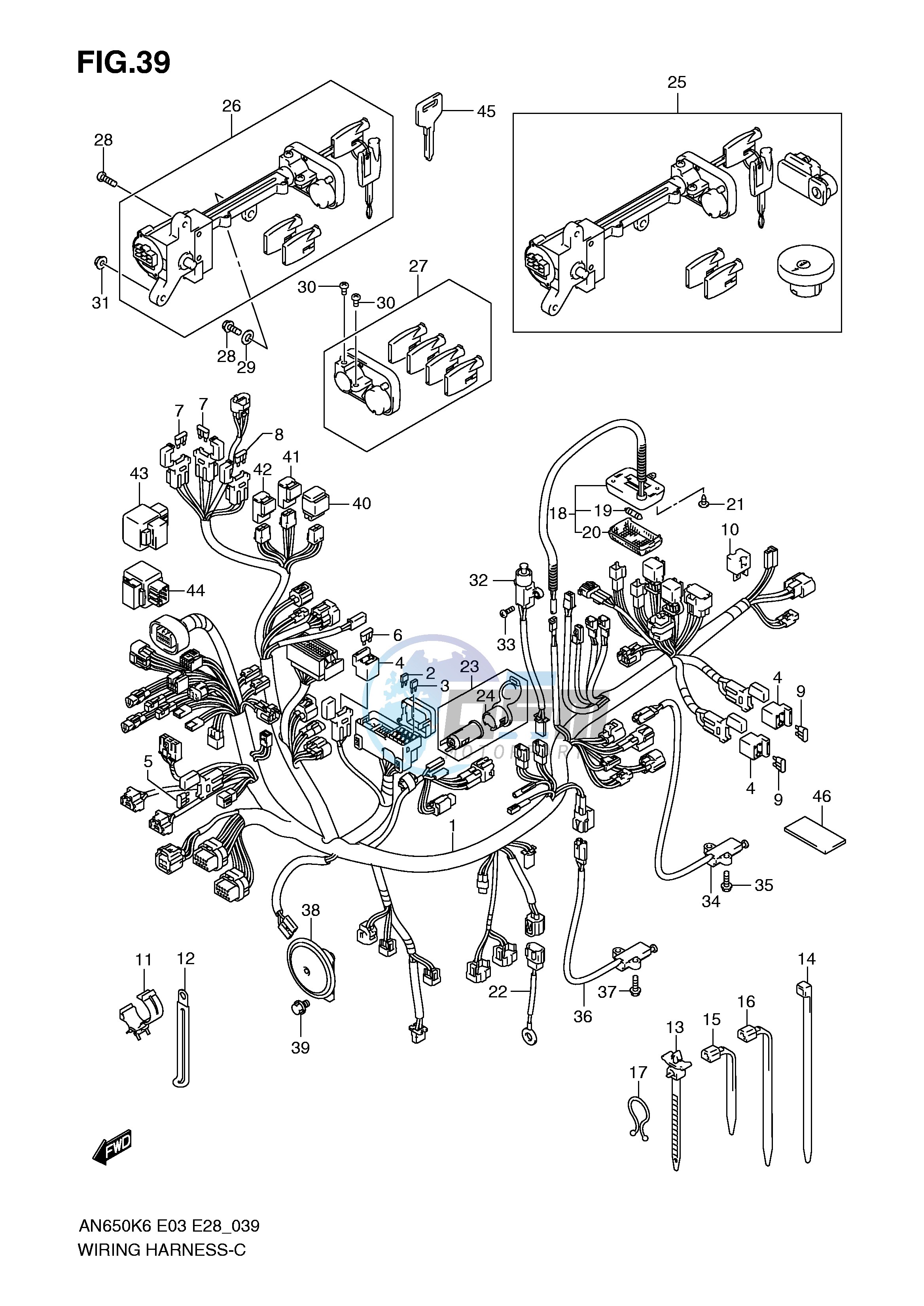 WIRING HARNESS (AN650AK6 AK7 AK8)