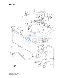 SV650/S drawing RADIATOR HOSE