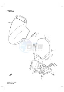 UH200 BURGMAN EU drawing WINDSCREEN (EXECUTIVE MODEL)