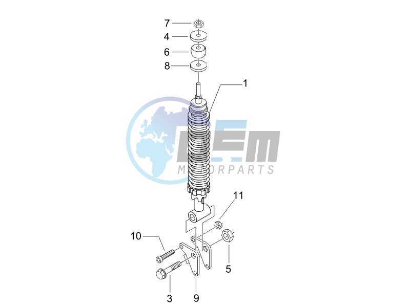 Rear suspension - Shock absorbers