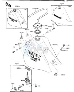 KDX 200 C [KDX200] (C1-C3) [KDX200] drawing FUEL TANK