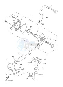 XJ6SA 600 DIVERSION (S-TYPE, ABS) (36DC) drawing WATER PUMP