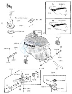 ZX 600 A [NINJA 600] (A1-A2) [NINJA 600] drawing FUEL TANK -- ZX600-A2- -