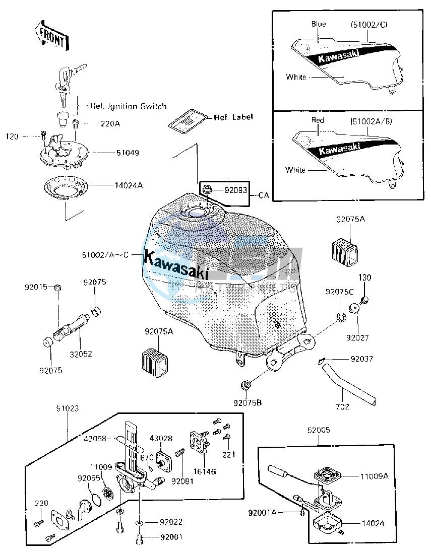 FUEL TANK -- ZX600-A2- -