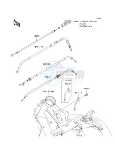 EX 650 A [NINJA 650R] (A6F-A8F) A7F drawing CABLES