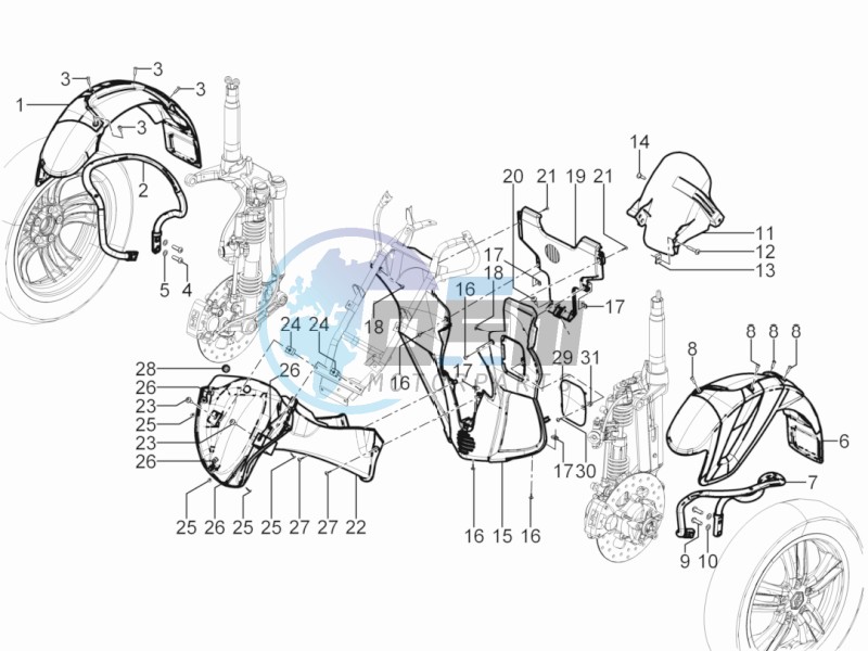 Wheel housing - Mudguard