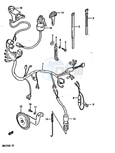 DR125S (E2) drawing WIRING HARNESS