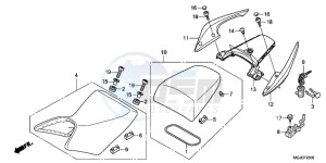 CBF1000FAC drawing SEAT