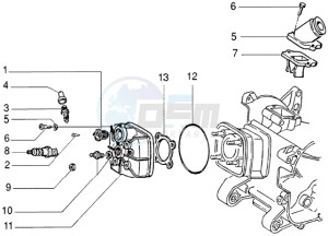 DNA 50 m.y. 2005 drawing Cylinder head - Induction pipe