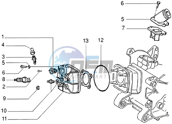 Cylinder head - Induction pipe