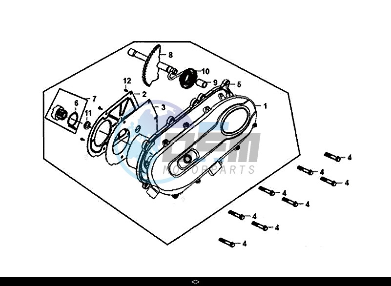 L. CRANK CASE COVER