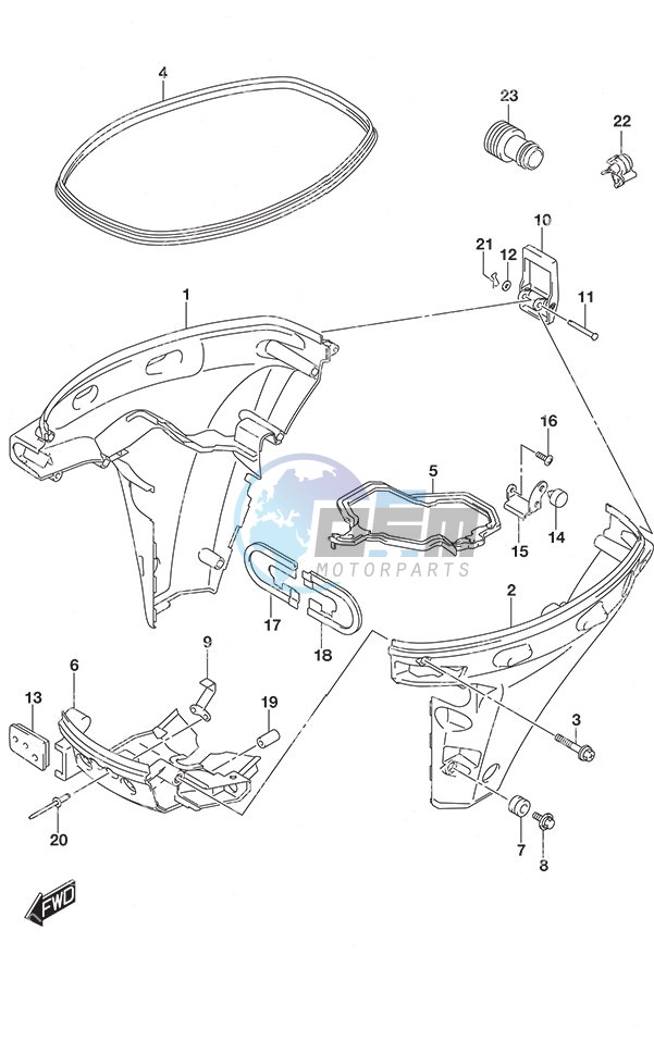 Side Cover Remote Control w/Power Tilt