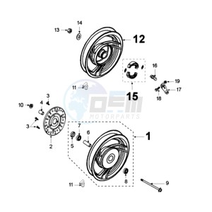 VCLIC BAEVP drawing WHEELS / BRAKE DISC D160