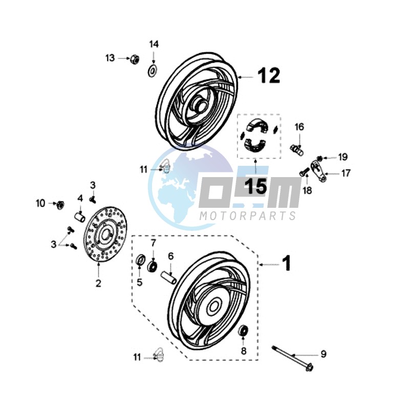 WHEELS / BRAKE DISC D160