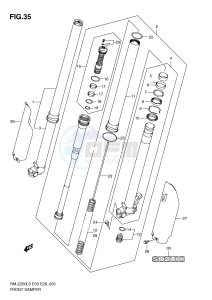 RM-Z250 (E3-E28) drawing FRONT DAMPER