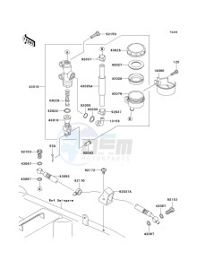 ZR 1000 A [Z1000] (A6F-A6F) A6F drawing REAR MASTER CYLINDER