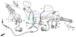 FES125 PANTHEON drawing SWITCH/CABLE/MIRROR (FES1257/A7)(FES1507/A7)