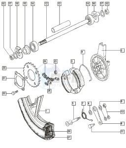 S25-2_R-S 50 R-S drawing Rear wheel