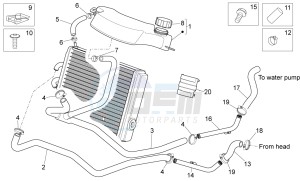 Sport City Street 300 4t 4v e3 drawing Cooling system